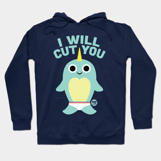 CUT YOU NARWHAL Hoodie by toddgoldmanart